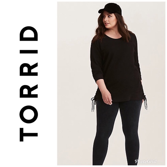 torrid Tops - Torrid | Lace Up Front Sweatshirt Size 2